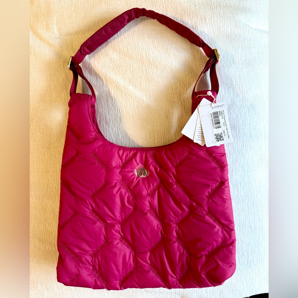 lululemon athletica Hot Pink Quilted Shoulder Bag